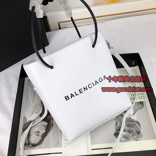 巴黎世家Mini紙袋包小購(gòu)物袋BALEnCIAG迷你方形購(gòu)物包