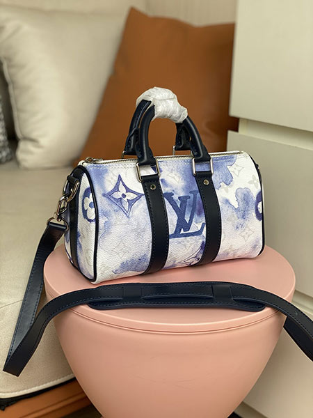 lv水墨白Keepall XS圓筒包M45761